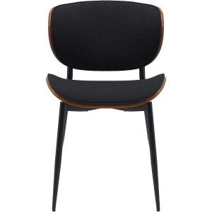Silla de Confidente BRONSON, cómoda y elegante, color negro