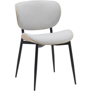 Silla de Confidente BRONSON, cómoda y elegante, color negro