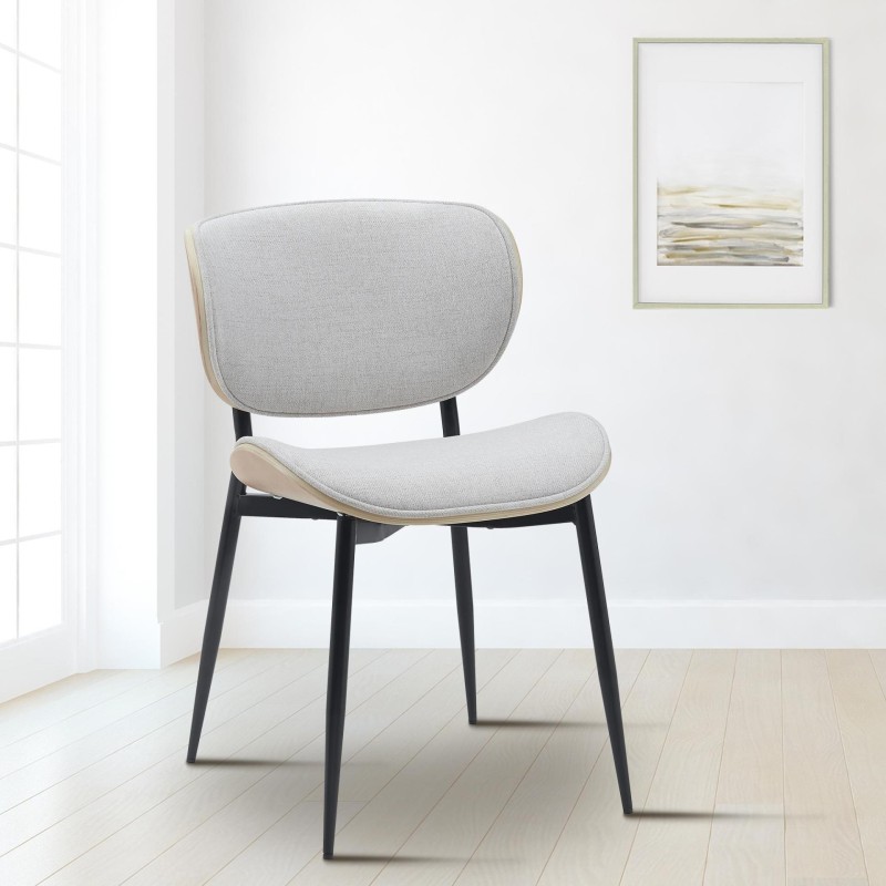 Silla de Confidente BRONSON, cómoda y elegante, color negro
