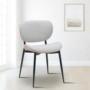 Silla de Confidente BRONSON, cómoda y elegante, color negro