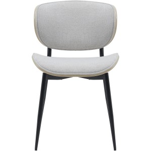 Silla de Confidente BRONSON, cómoda y elegante, color negro