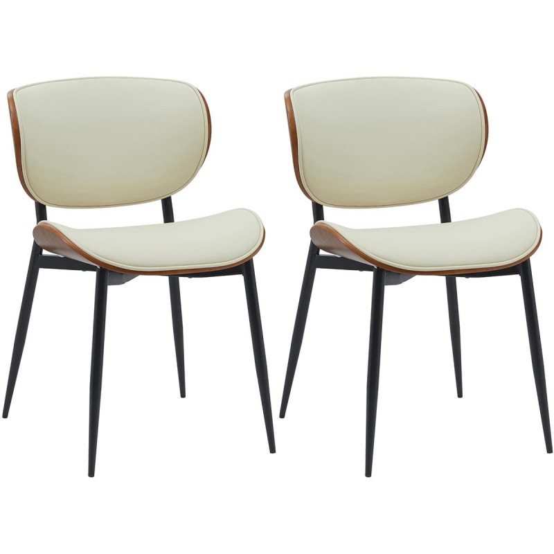 Silla de Confidente BRONSON, cómoda y elegante, color negro