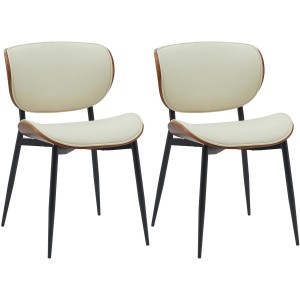 Silla de Confidente BRONSON, cómoda y elegante, color negro