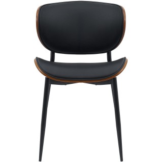 Silla de Confidente BRONSON, cómoda y elegante, color negro 2