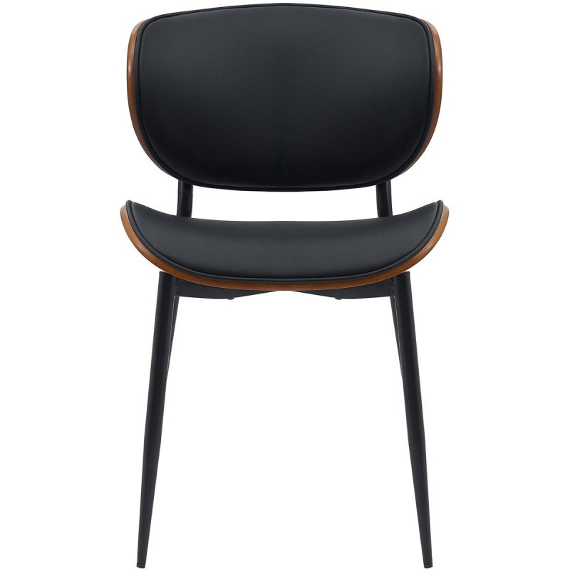Silla de Confidente BRONSON, cómoda y elegante, color negro