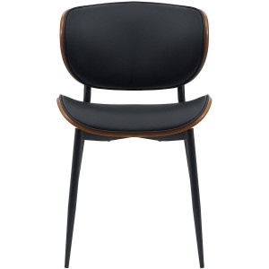 Silla de Confidente BRONSON, cómoda y elegante, color negro