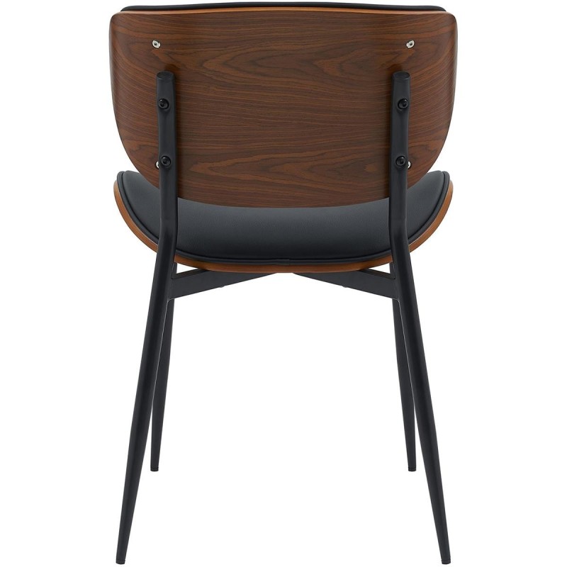 Silla de Confidente BRONSON, cómoda y elegante, color negro