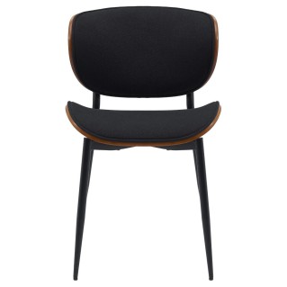 Silla de Confidente BRONSON, cómoda y elegante, color negro 2