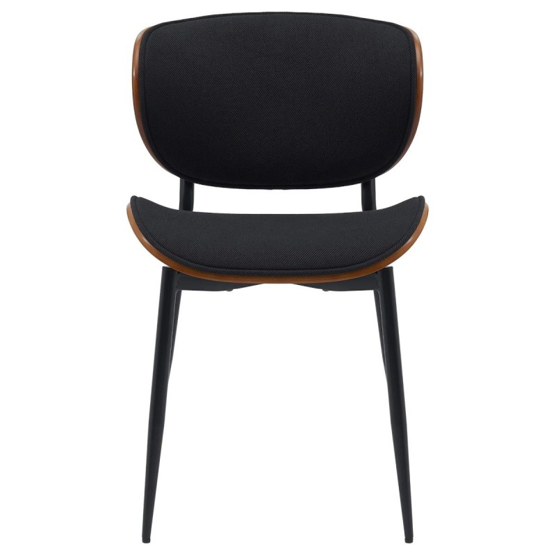 Silla de Confidente BRONSON, cómoda y elegante, color negro