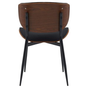 Silla de Confidente BRONSON, cómoda y elegante, color negro