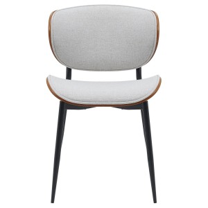 Silla de Confidente BRONSON, cómoda y elegante, color negro