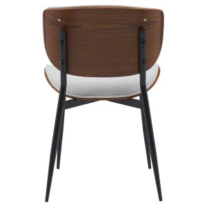 Silla de Confidente BRONSON, cómoda y elegante, color negro