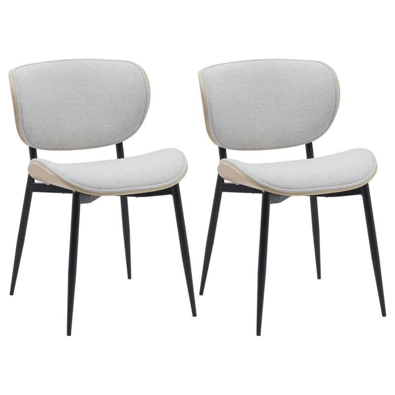 Silla de Confidente BRONSON, cómoda y elegante, color negro