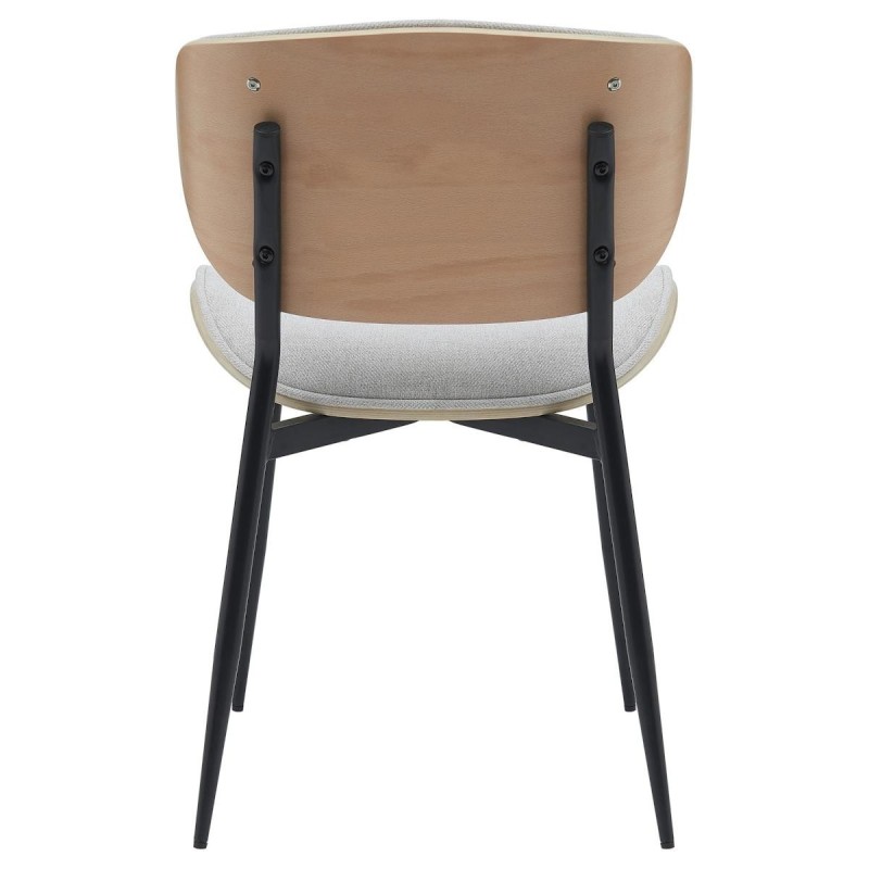 Silla de Confidente BRONSON, cómoda y elegante, color negro