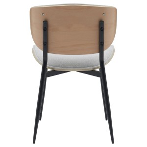 Silla de Confidente BRONSON, cómoda y elegante, color negro