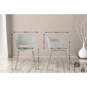Silla de Confidente RIKO color Negro