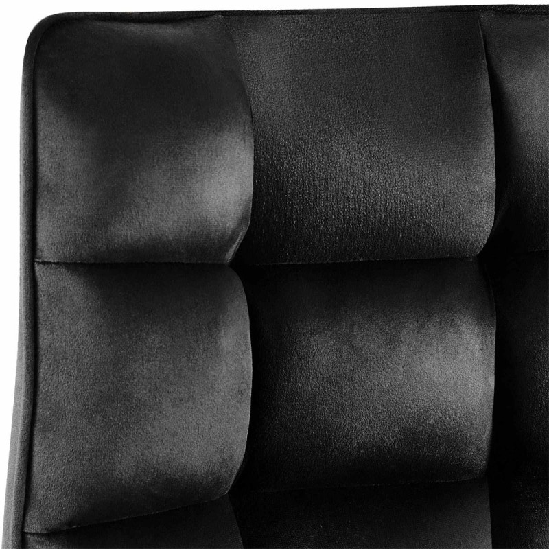 Lote de 2 Sillas de Confidente MAMBO en Terciopelo color Negro