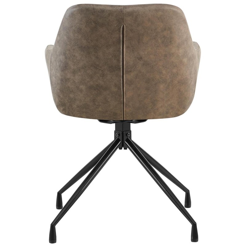 Silla de Confidente TANNER en Piel color Gris