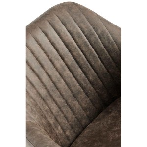 Silla de Confidente TANNER en Piel color Gris