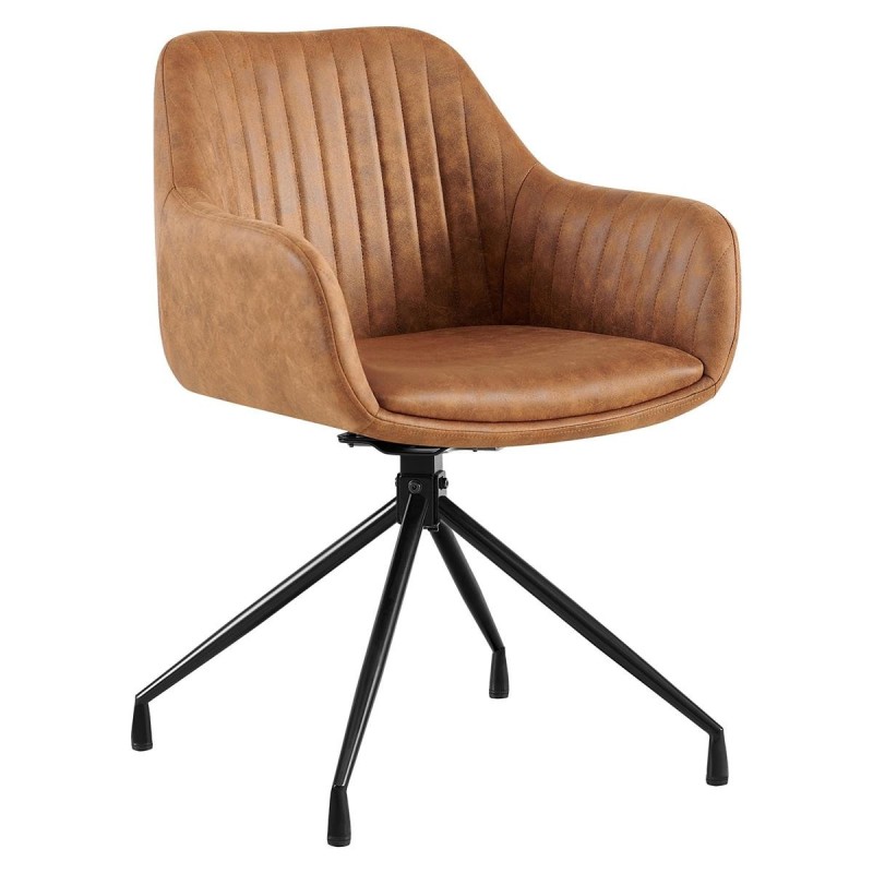 Silla de Confidente TANNER en Piel color Gris