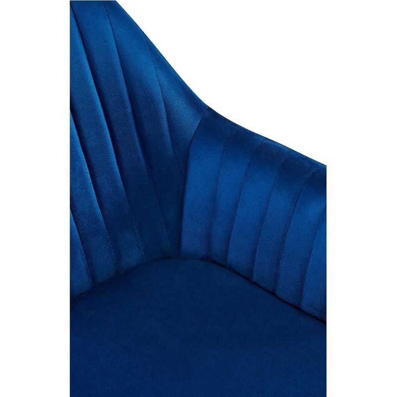 Silla de Confidente TANNER en Terciopelo color Negro