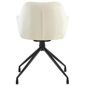 Silla de Confidente TANNER en Terciopelo color Negro