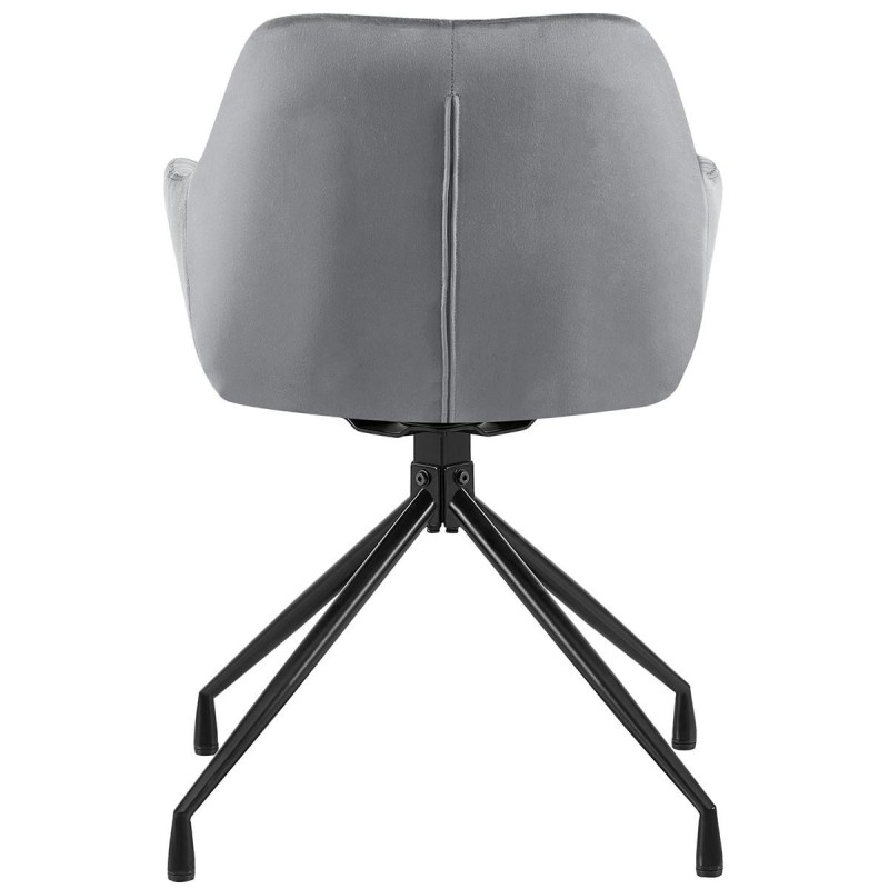 Silla de Confidente TANNER en Terciopelo color Negro
