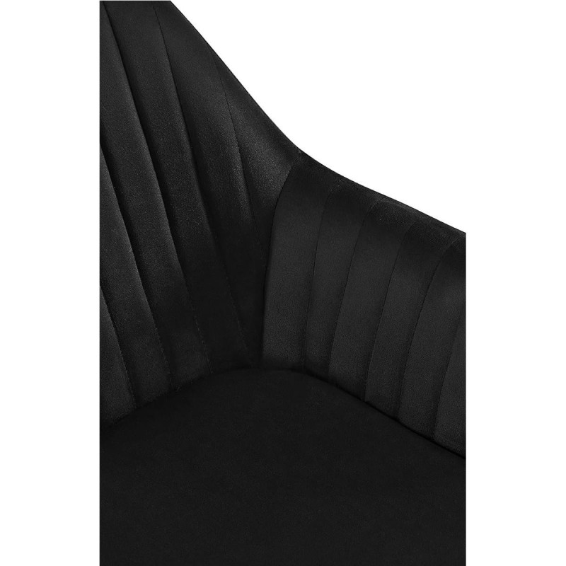 Silla de Confidente TANNER en Terciopelo color Negro