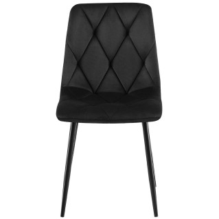Lote de 2 Sillas de Confidente SIAN en Terciopelo color Negro 2