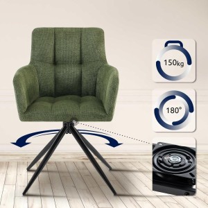 Silla de Confidente KEMP en Tela color Azul