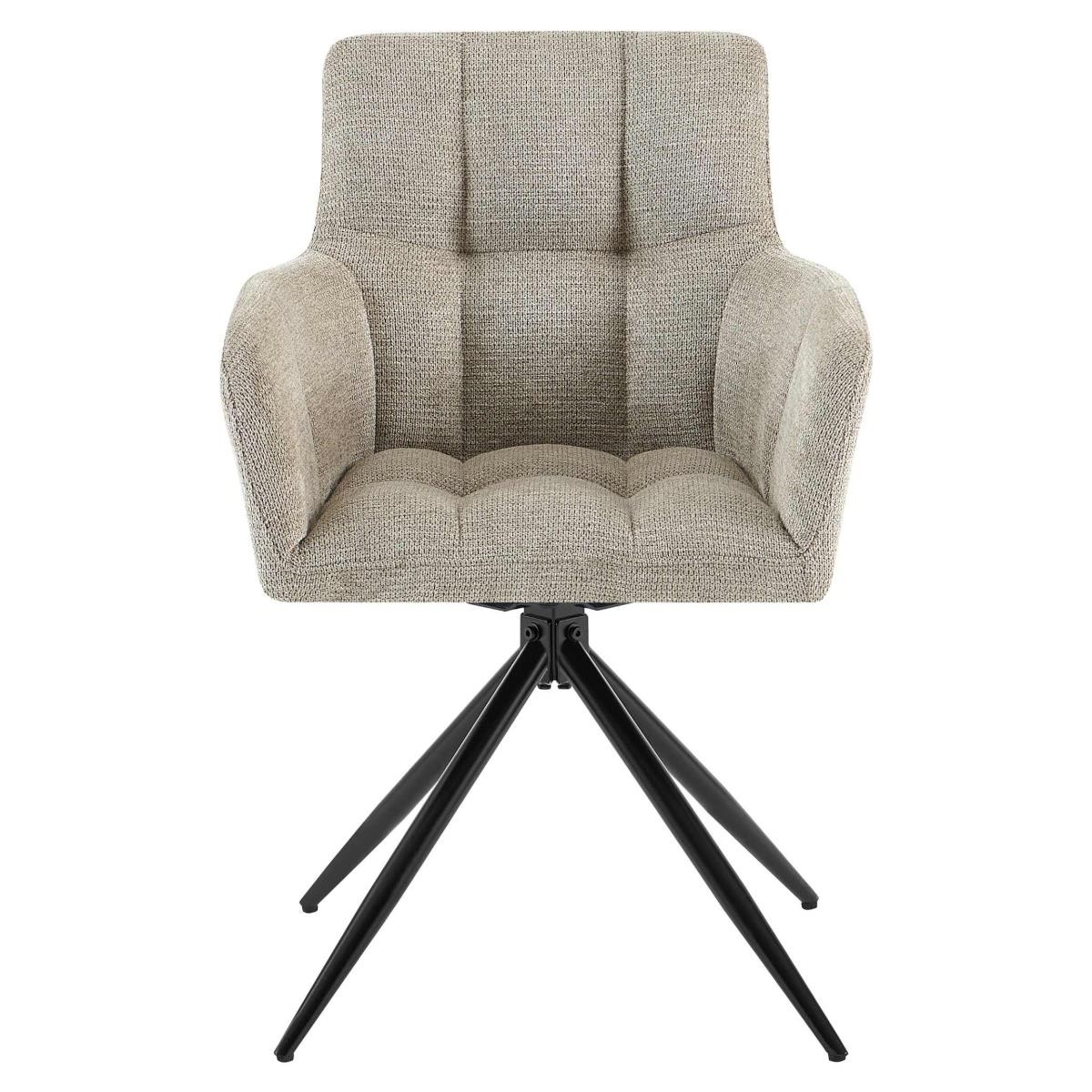 Silla de Confidente KEMP, Diseño Moderno, Giratoria, en Tela color Azul