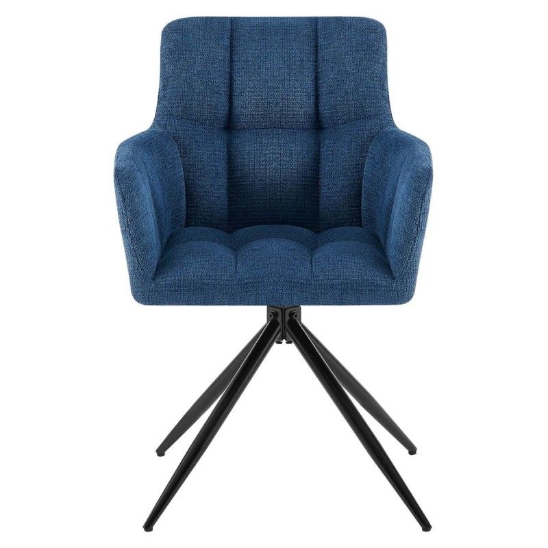 Silla de Confidente KEMP en Tela color Azul