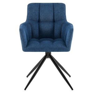 Silla de Confidente KEMP en Tela color Azul