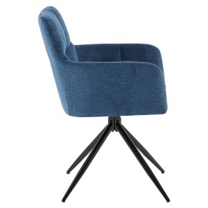 Silla de Confidente KEMP en Tela color Azul