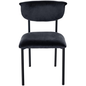 Silla de Confidente TUCKER, en tercipleo color negro