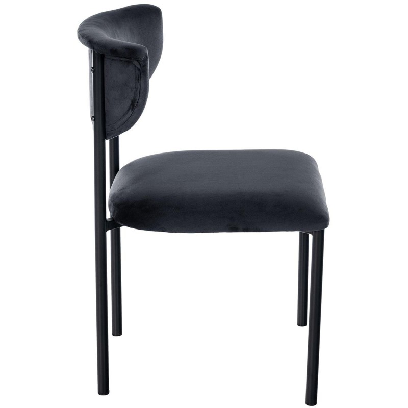 Silla de Confidente TUCKER, en tercipleo color negro