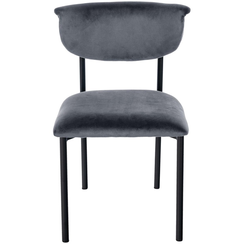 Silla de Confidente TUCKER, en tercipleo color negro