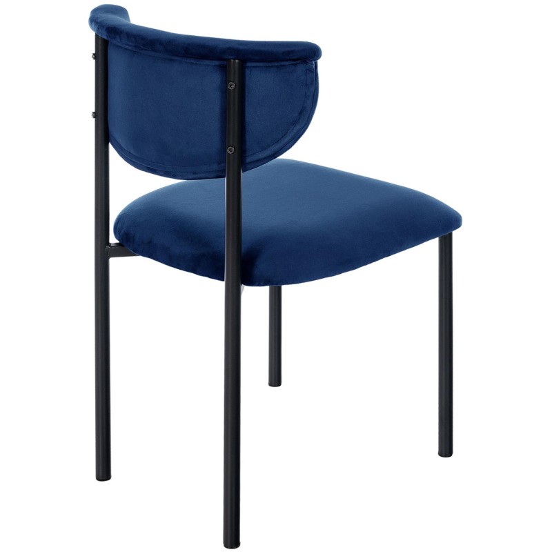 Silla de Confidente TUCKER, en tercipleo color negro