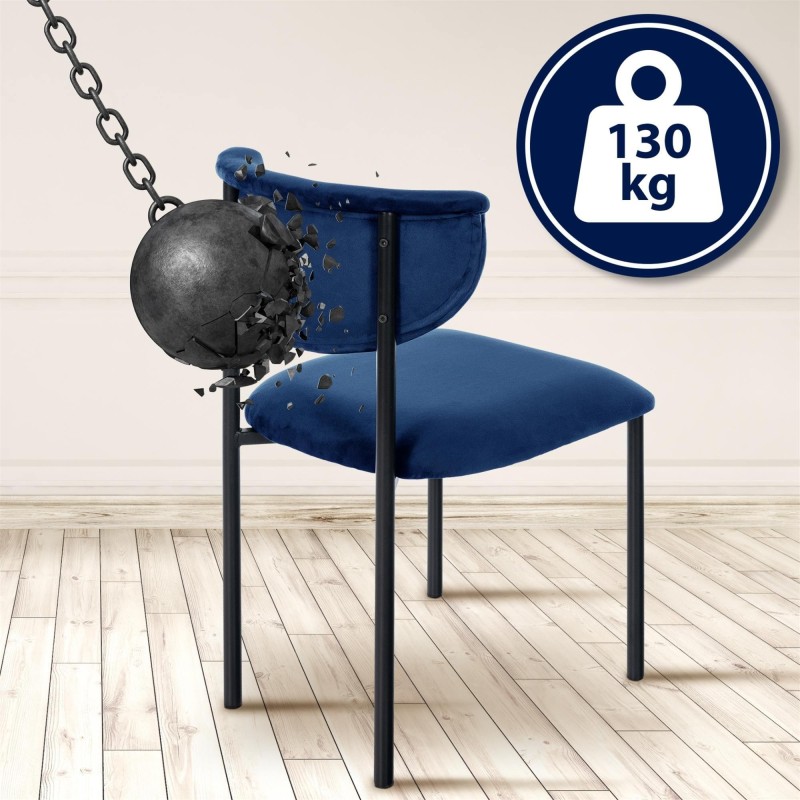 Silla de Confidente TUCKER, en tercipleo color negro