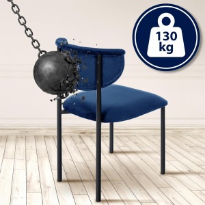 Silla de Confidente TUCKER, en tercipleo color negro