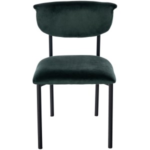 Silla de Confidente TUCKER, en tercipleo color negro