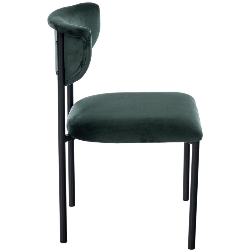 Silla de Confidente TUCKER, en tercipleo color negro