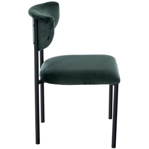 Silla de Confidente TUCKER, en tercipleo color negro