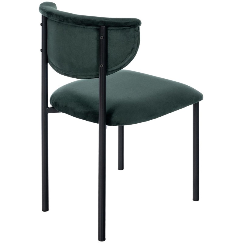 Silla de Confidente TUCKER, en tercipleo color negro