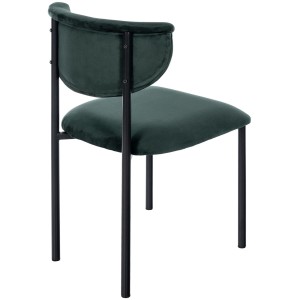 Silla de Confidente TUCKER, en tercipleo color negro
