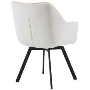 Silla de Confidente SUTTON en Terciopelo color Negro