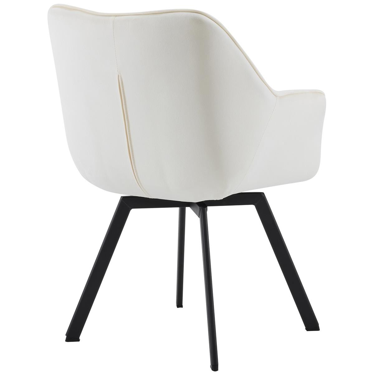 Silla de Confidente SUTTON, Estructura Metálica, Grueso Acolchado, en Terciopelo color Negro