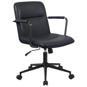 Silla de Oficina COBY en Piel Natural color Negro