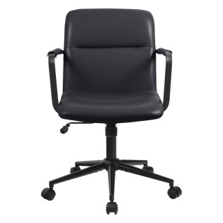 Silla de Oficina COBY en Piel Natural color Negro 2
