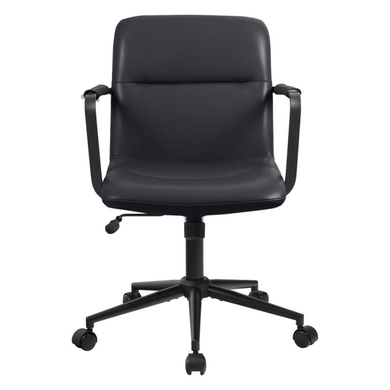 Silla de Oficina COBY en Piel Natural color Negro